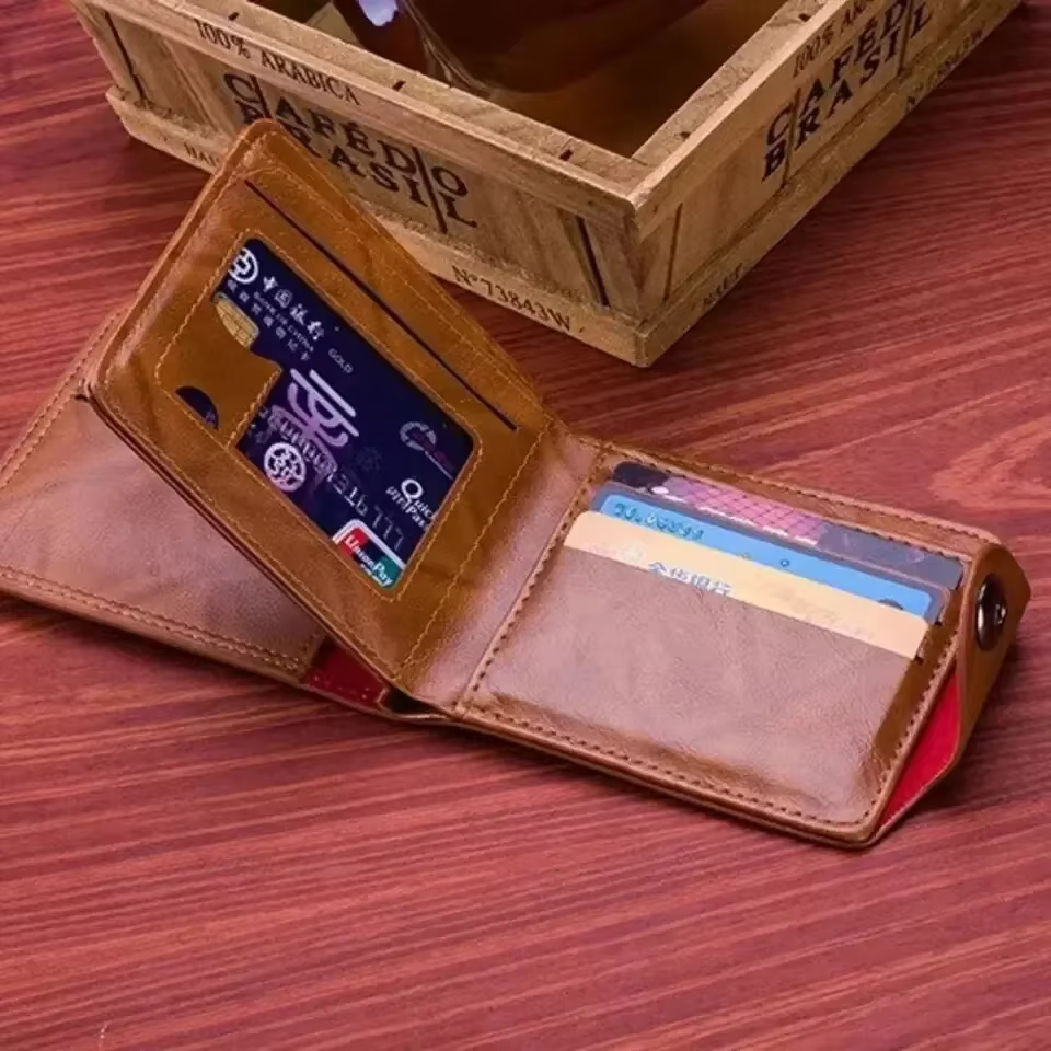 Portefeuilles pour hommes avec 100 dollars américains motif portefeuille homme en cuir Walet Photo porte-carte mode