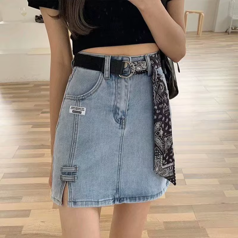 Ceinture écharpe en toile Patchwork avec boucle à Double boucle, robe personnalisée pour femmes, mode Wersatile Denim, longue ceinture en soie douce
