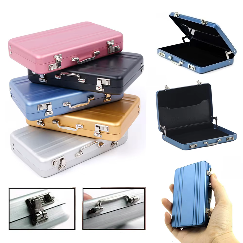 Porte-cartes en aluminium pour hommes et femmes