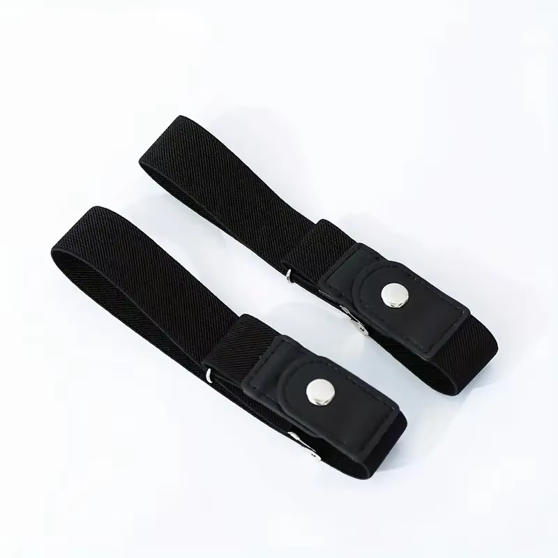 2 pièces/ensemble sans boucle ceinture élastique pour femmes hommes unisexe