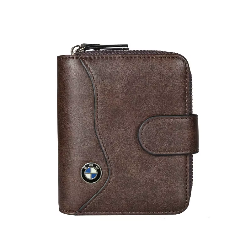 Portefeuille en métal avec logo de voiture
