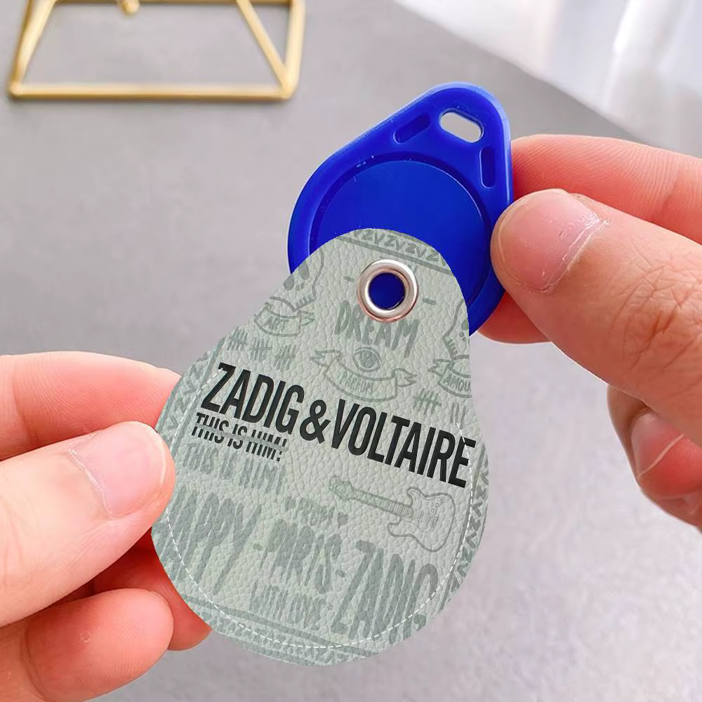 Porte-clés classique en PU en forme de goutte d'eau avec logo Z-Zadig V-Voltaire