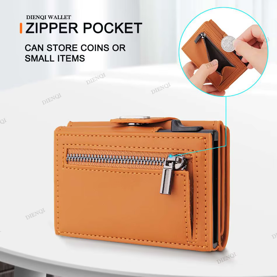 Porte-cartes en cuir PU pour hommes et femmes