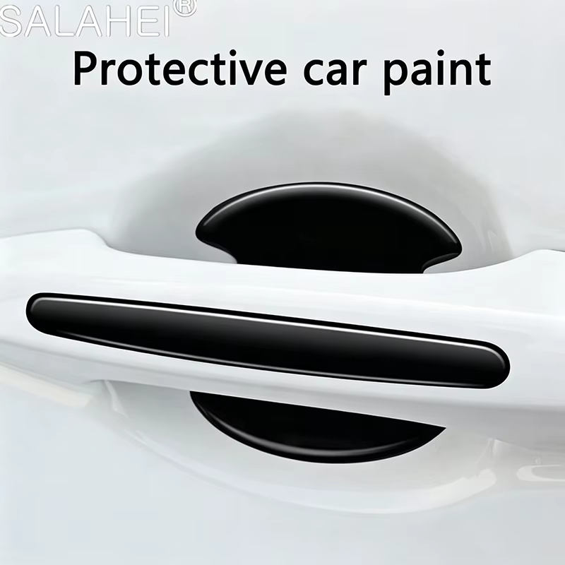 Autocollant de protection pour poignée de porte de voiture, bande de garniture anti-rayures, Film de protection pour poignée de porte, pour Ford Mustang Fiesta Kuga Edge