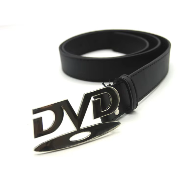 Ceinture unisexe à boucle DVD au design nostalgique