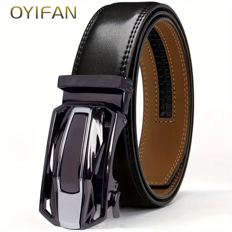 Ceinture en cuir véritable pour hommes