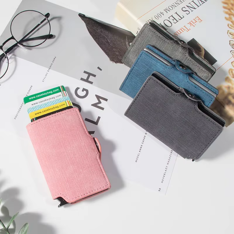 Porte-cartes en cuir à la mode pour femmes