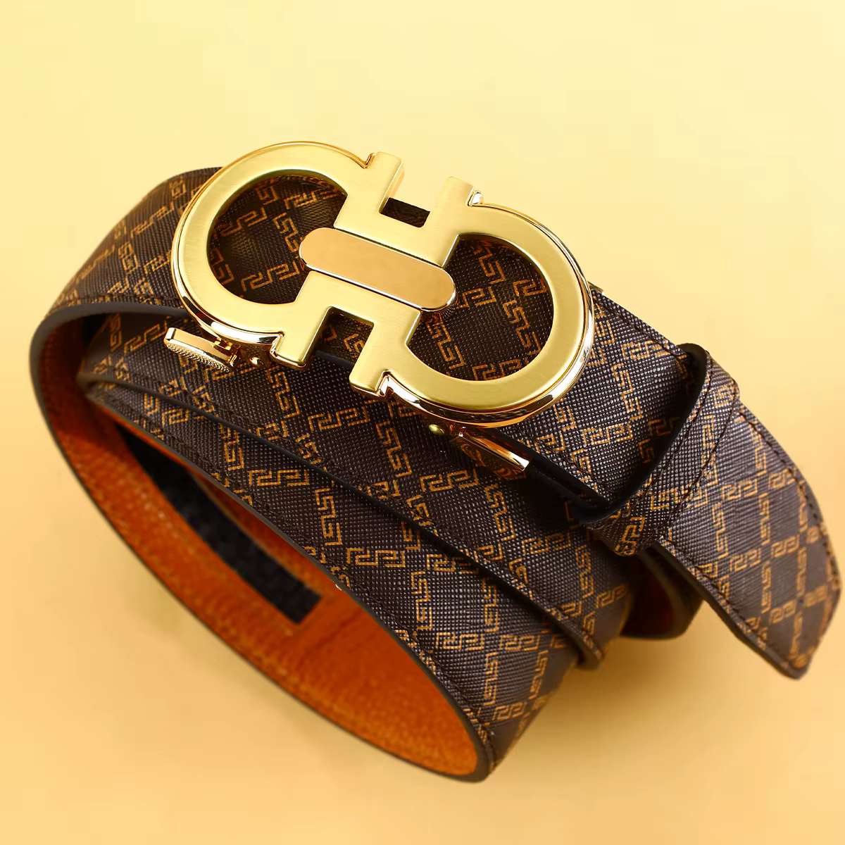 Ceinture pour hommes avec boucle automatique en alliage pour jeans
