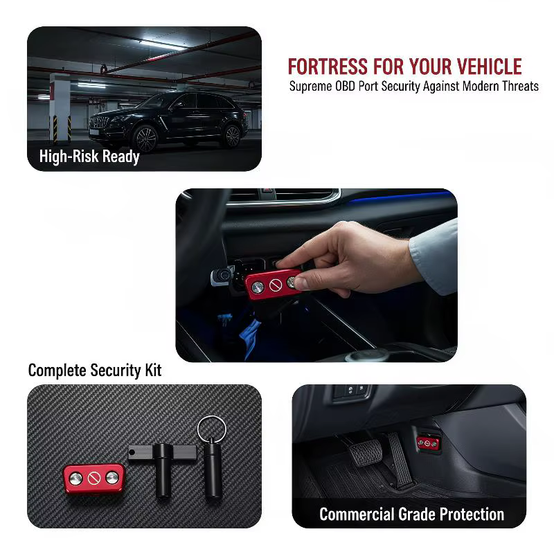  Outil de verrouillage antivol pour port OBD2, protecteur de port OBD pour voitures/SUV/camions, protection antivol OBD2