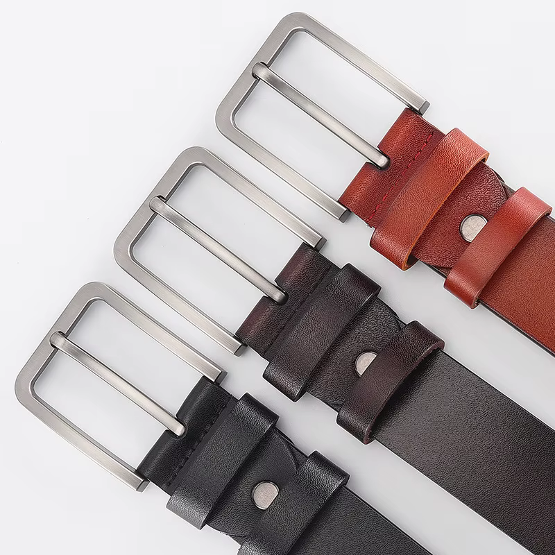 Ceinture pour homme en cuir véritable