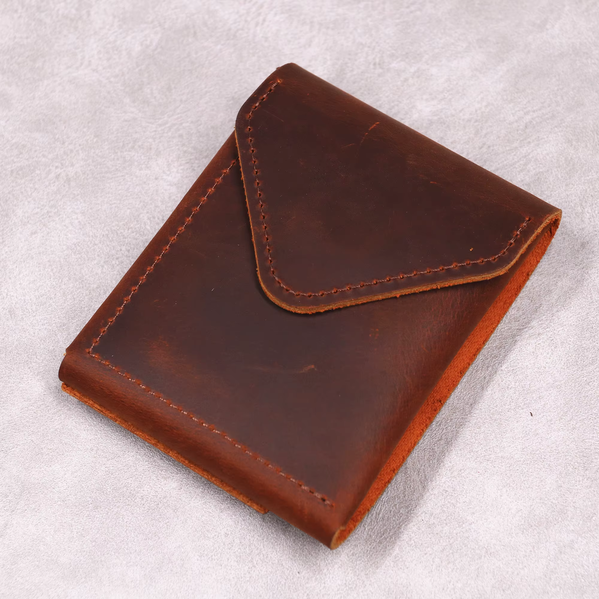 Portefeuille en cuir véritable pour homme (compatible avec les normes européennes)