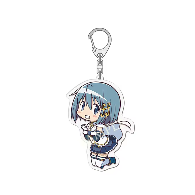 Porte-clés Anime Puella Magi Madoka Magica Kaname Akemi Homura Miki Sayaka Tomoe Mami Kyoko, porte-clés pour fans, cadeaux, bijoux
