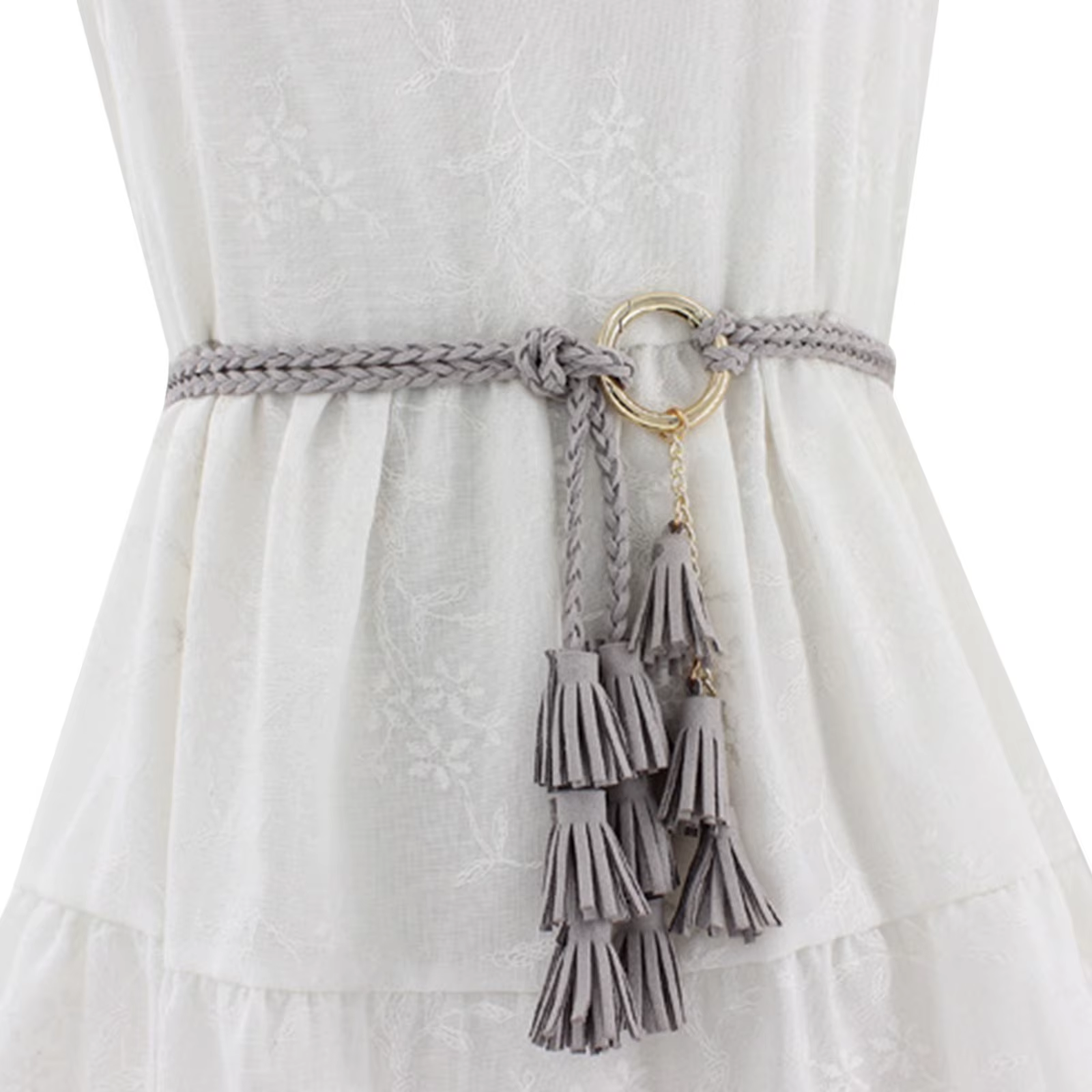 Ceinture tressée nouée décontractée pour femmes