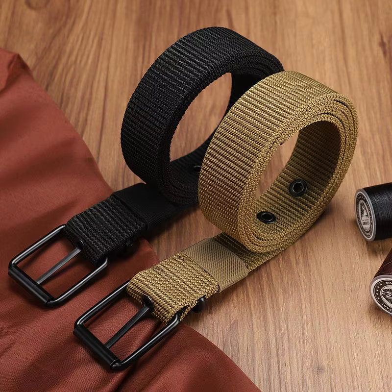Ceinture pour hommes toile poreuse boucle ardillon