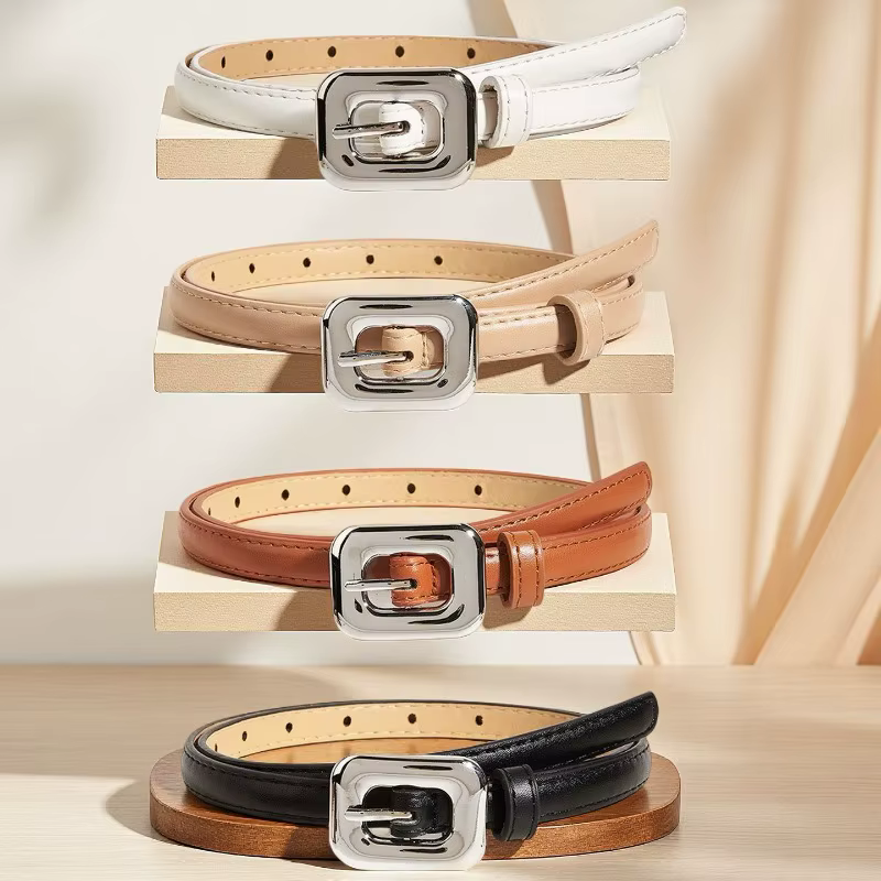 Ceinture en cuir minimaliste à la mode