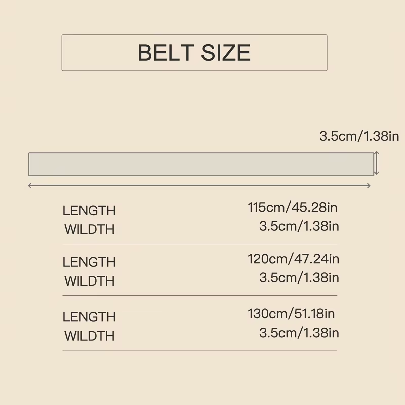 Ceinture à cliquet blanche pour homme (sans déduction)