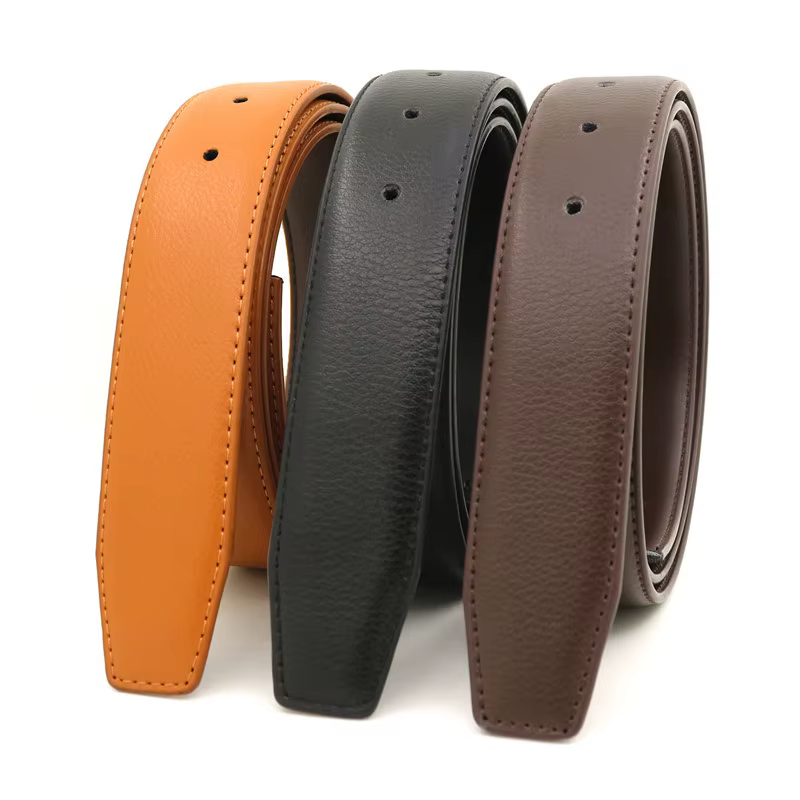 Ceinture sans boucle 3.3CM pour hommes et femmes, haute qualité