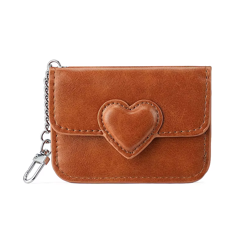 Porte-cartes en cuir PU pour femmes