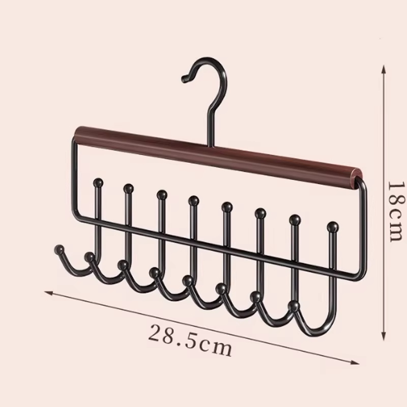 1 pièce Porte-vêtements et organisateur de chapeaux avec crochets, gain de place, organisateur de placard suspendu pour jeans, jupes, chaussettes et pantalons