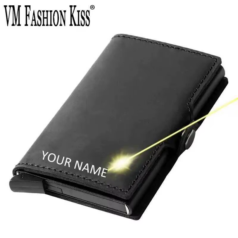VM FASHION KISS-Portefeuille vintage en cuir de cheval unisexe