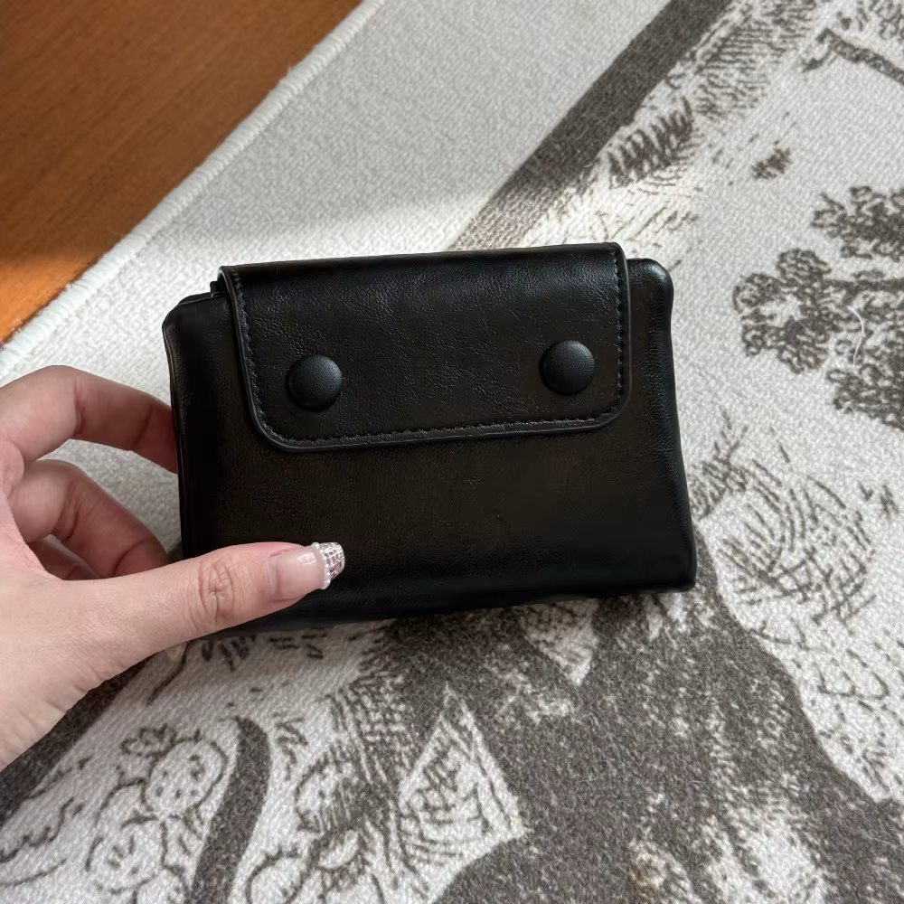 Portefeuille en cuir rétro pour femmes, porte-monnaie polyvalent, fermeture à glissière, Fre Sle Student Faion 2026, nouveau modèle coréen
