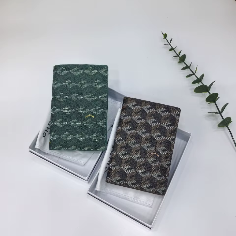 Portefeuille de passeport imprimé géométrique à la mode pour femmes, porte-monnaie Ultra-léger antivol en cuir PU, portefeuille d'affaires transfrontalier