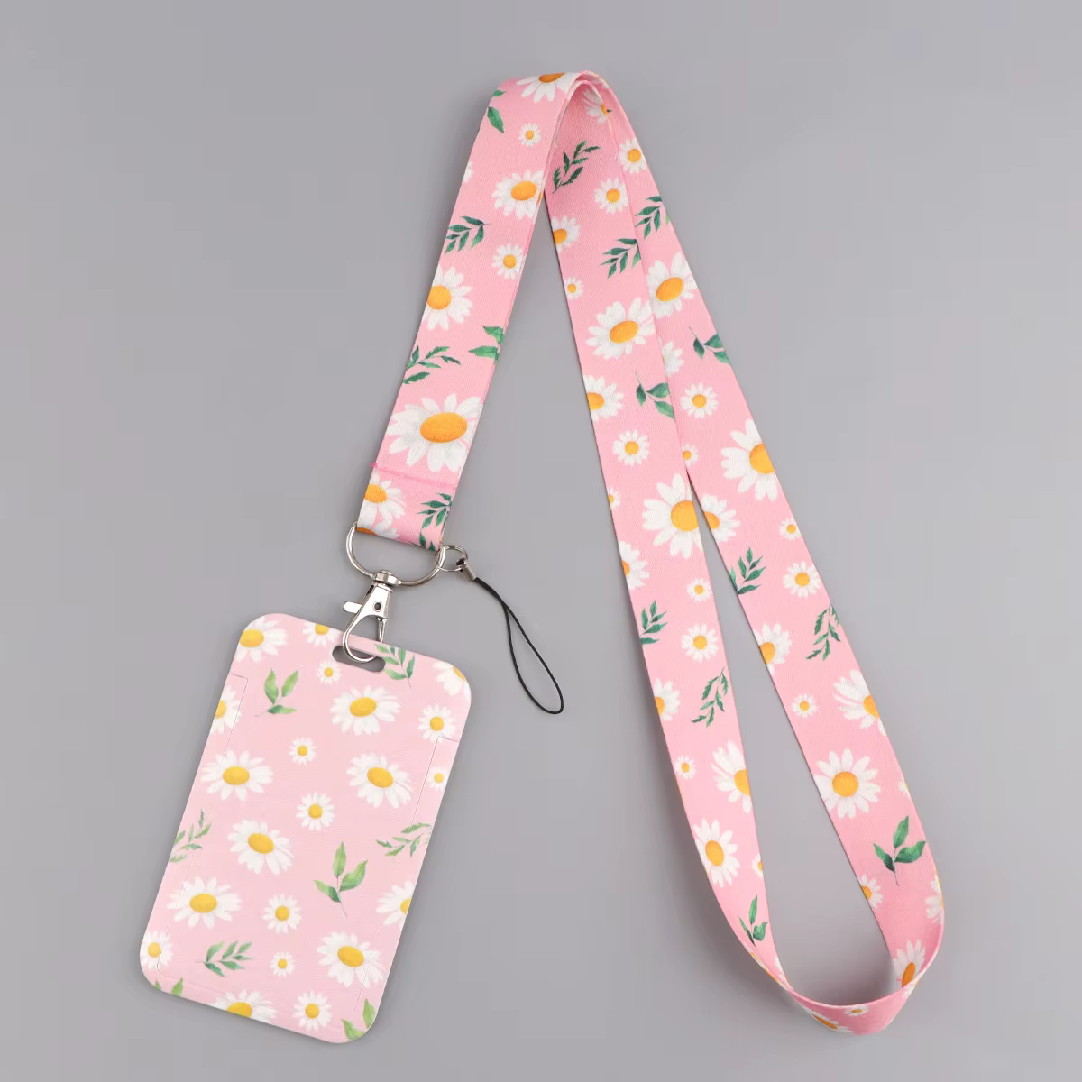 Porte-Badge d'identité Vintage à fleurs