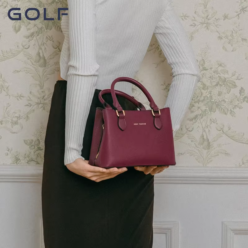 Sacs à main carrés en cuir rouge pour femmes