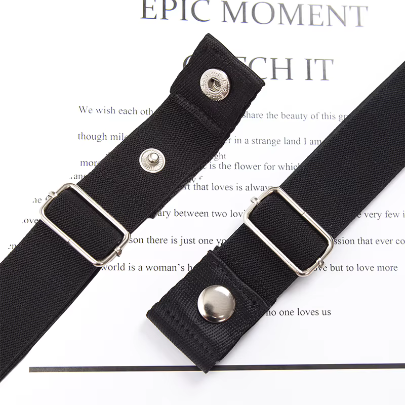 Ceinture élastique sans boucle toile femmes