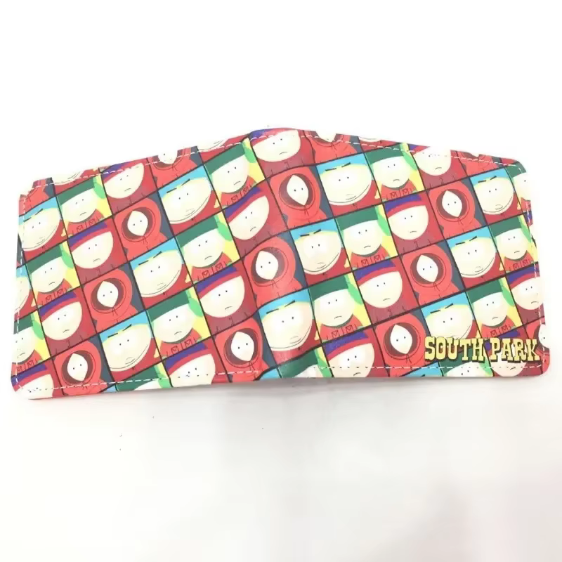 South Parkes portefeuille dessin animé court porte-monnaie mode luxe multicouche porte-carte portefeuille enfants cadeau