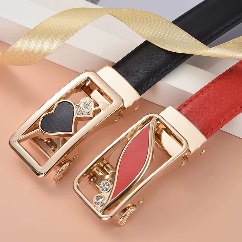 Ceinture polyvalente à boucle automatique pour femmes