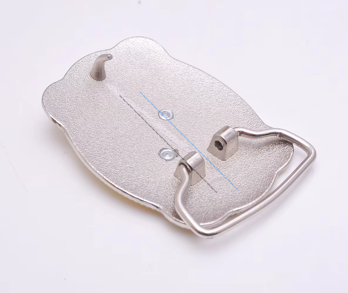 Boucle de ceinture brillante 69*50MM