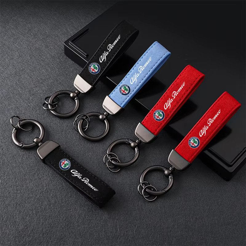 Porte-clés de voiture en daim Kaychain