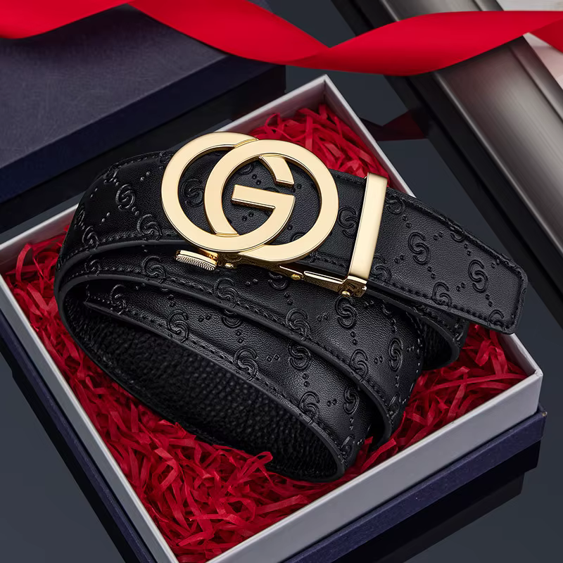 Nouveau mince 34mm hommes d'affaires ceinture formelle en cuir mâle