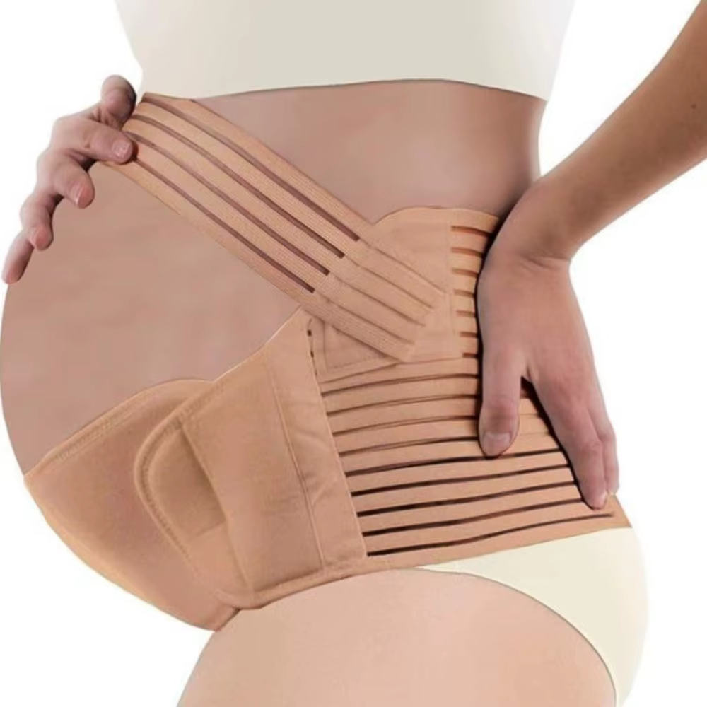 Ceinture de Soutien Ventral de Maternité Ajustable et Respirante, Bande Élastique Pré-natale pour le Soutien Abdominal de Grossesse