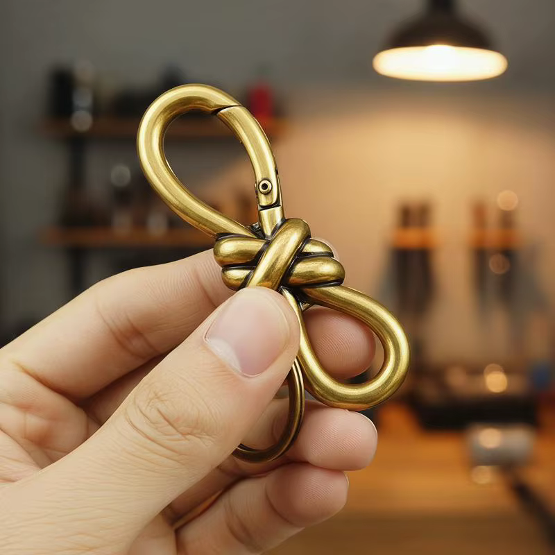 Porte-clés chic et durable pour couples avec nœud papillon et boucle en forme de 8, idéal pour les cadeaux