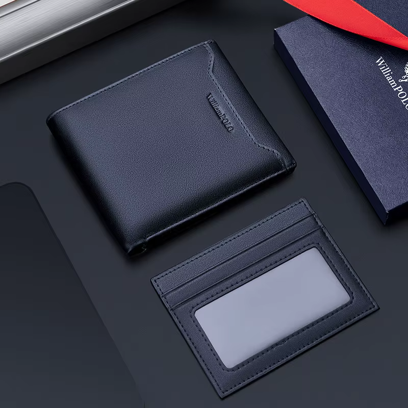 Portefeuille multifonctionnel en cuir pour hommes