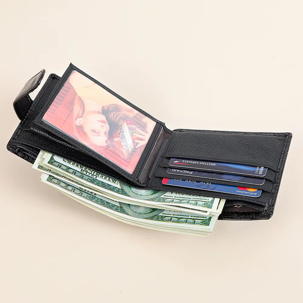 WESTAL portefeuille en cuir court mode grande capacité portefeuille en cuir verni multi-fonctionnel deux fois portefeuille pour femme