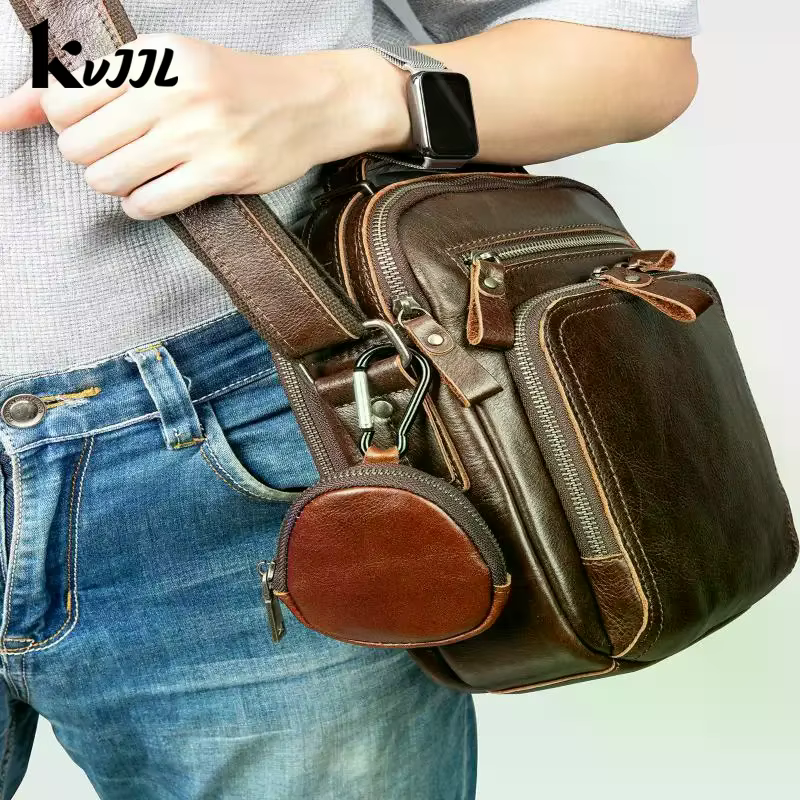 Mini porte-monnaie en cuir véritable