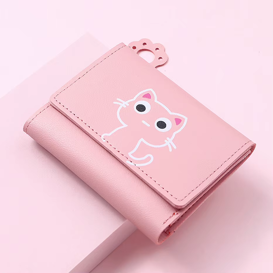 Portefeuille chat mignon pour femmes