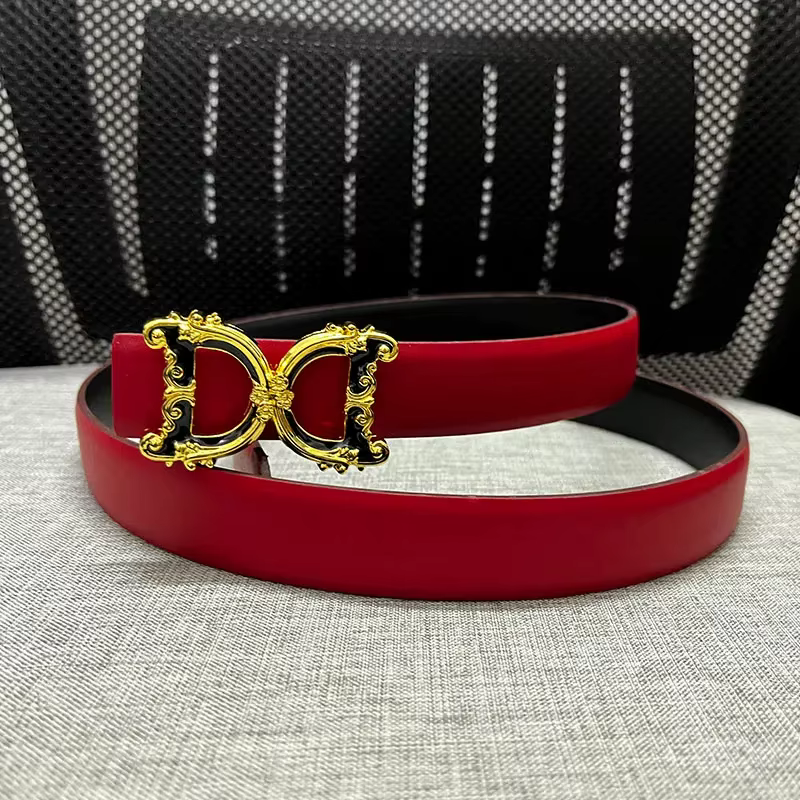 Nouvelle largeur 2.5 cm en cuir véritable femmes ceinture de luxe marque Design taille mince dame