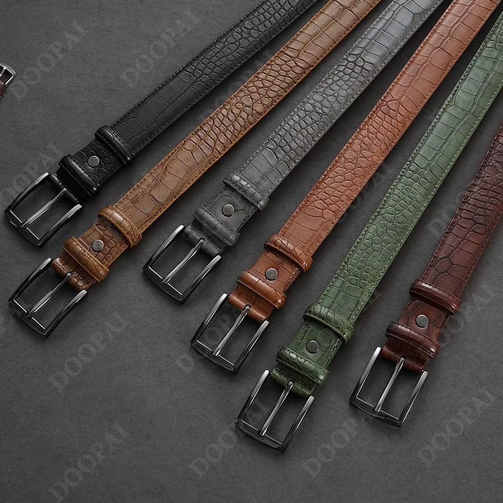 Célèbre marque affaires ceinture hommes Top qualité PU luxe en cuir taille sangle noir mâle automatique boucle jean