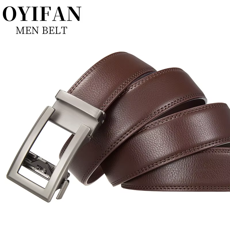 Ceinture à boucle automatique de créateur de mode pour hommes