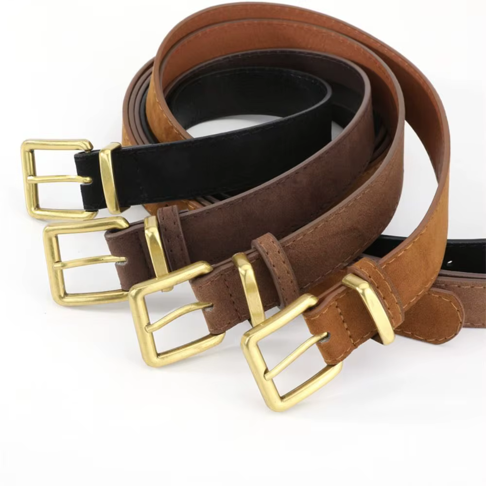 Ceinture en cuir suédé pour femmes