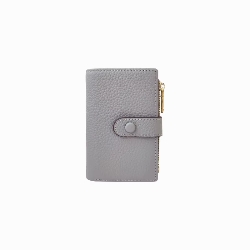 Porte-cartes avec lettres personnalisées en cuir véritable pour hommes et femmes
