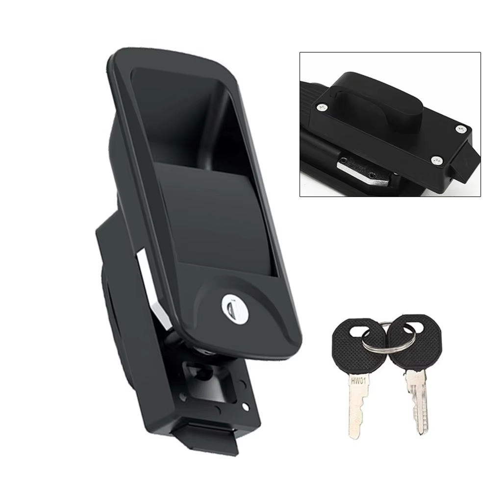 Caravane RV remorque de voyage serrure de porte d'entrée poignée de porte avec clés RV serrure de porte remplacement pour Yacht RV remorque camion camping-car Van