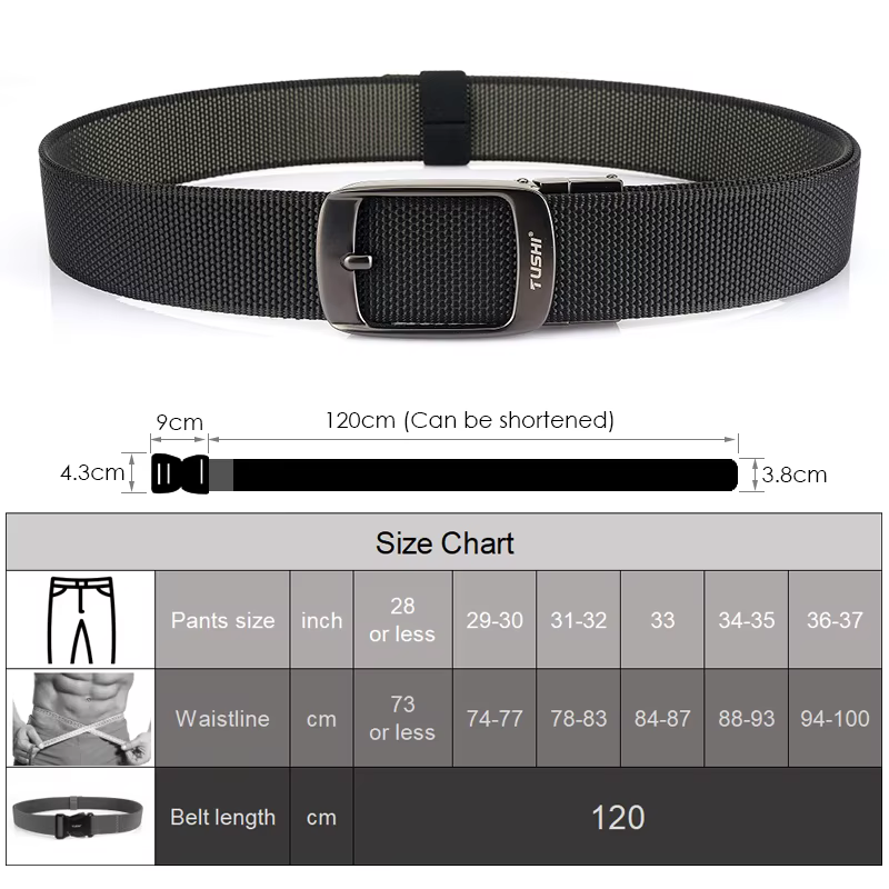 KOLBER Nouvelle Ceinture Réversible Pour Hommes Alliage Argent Boucle Automatique
