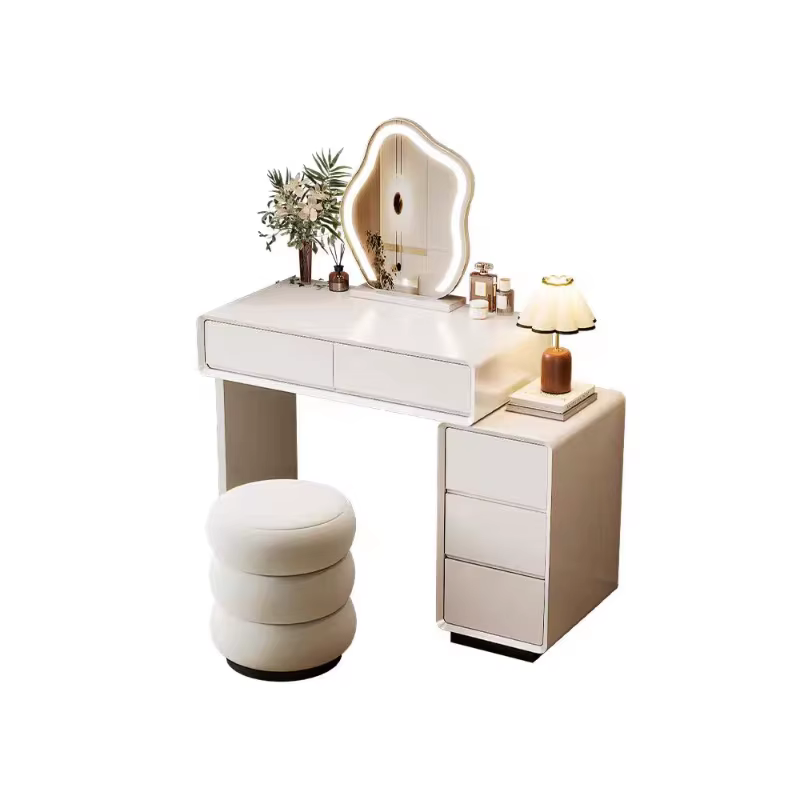 Chambre à coucher femmes coiffeuse luxe bois rangement miroir coiffure coiffeuse maison blanc Muebles De dortoir meubles