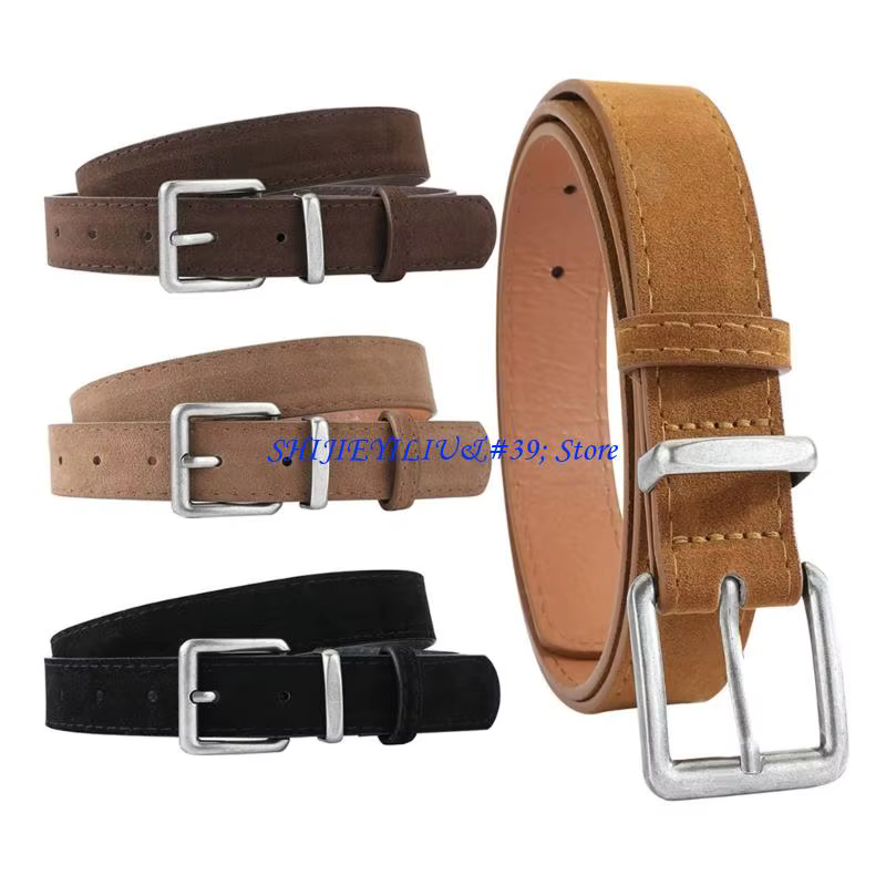 E21F – boucles ceinture en daim pour femmes
