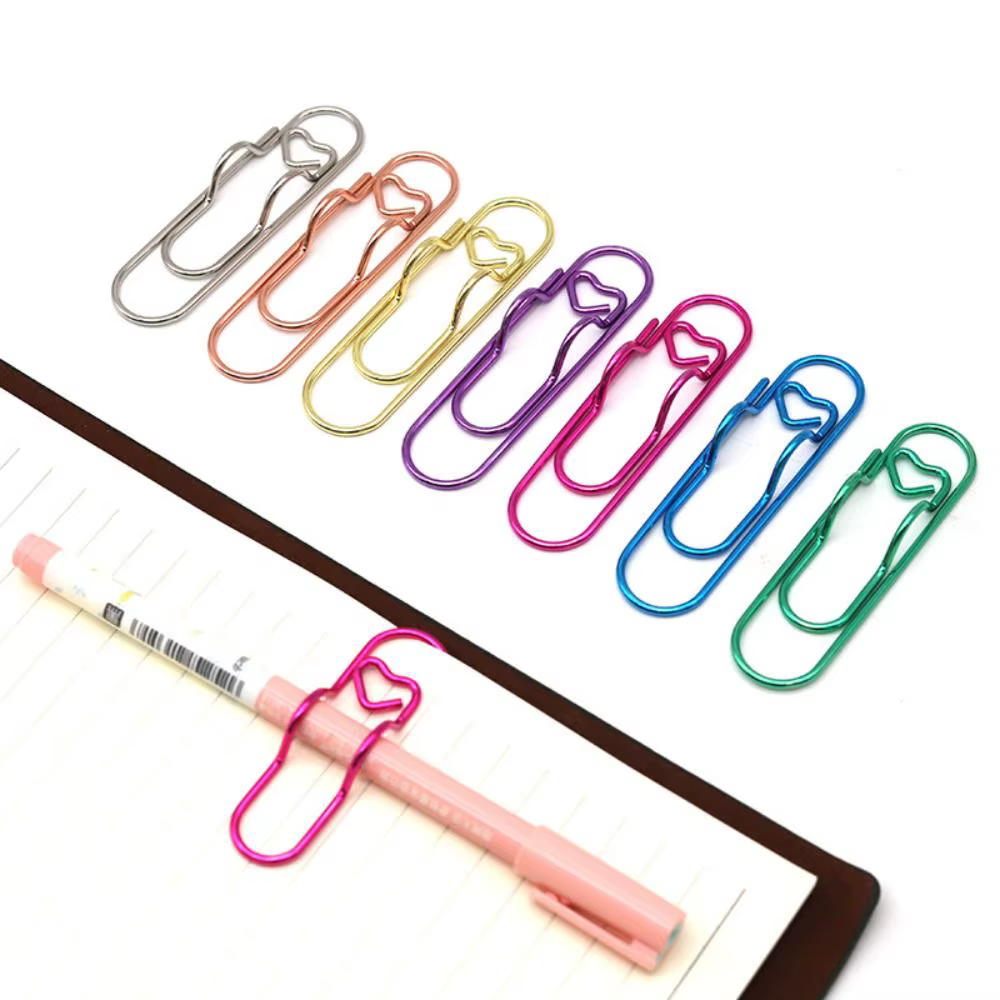 Porte-stylo multifonctionnel coloré, 10 pièces, pinces à papier, pinces à documents, pinces à billets, marque-pages pour photos et mémos